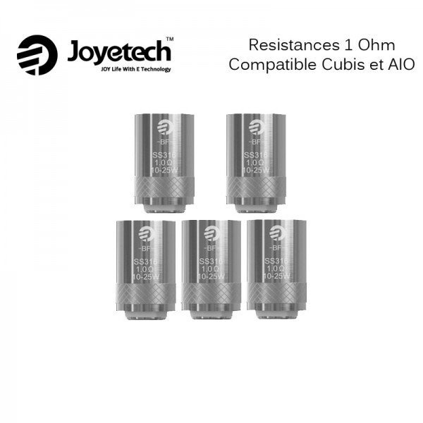 PACK DE 5 RESISTANCES CUBIS/AIO 0.6 OHMS JOYETECH