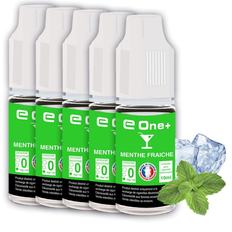 E-liquide Arôme Menthe Fraîche PACK DE 5 FLACONS