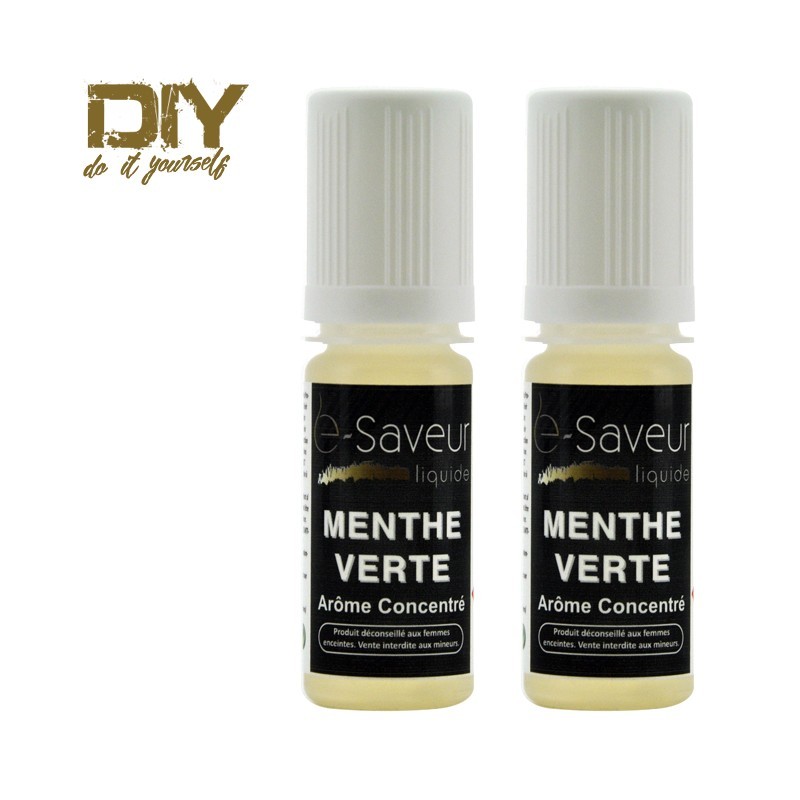 Arômes concentré Menthe Verte 10ml pack de 2