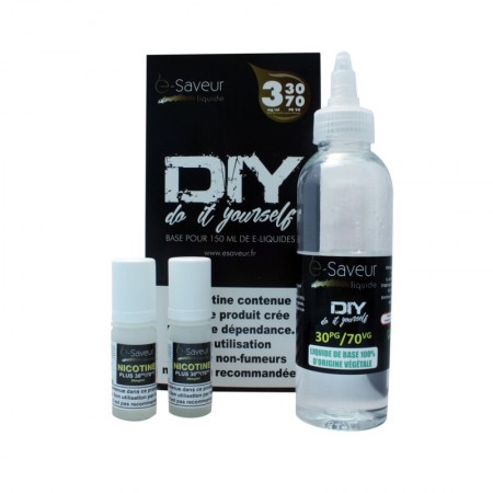 Pack DIY E-Saveur PGVG 30/70 Nicotine 3 mg/ml