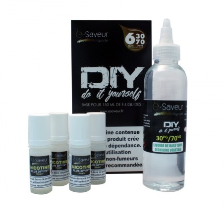 Pack DIY E-Saveur PGVG 30/70 Nicotine 6 mg/ml