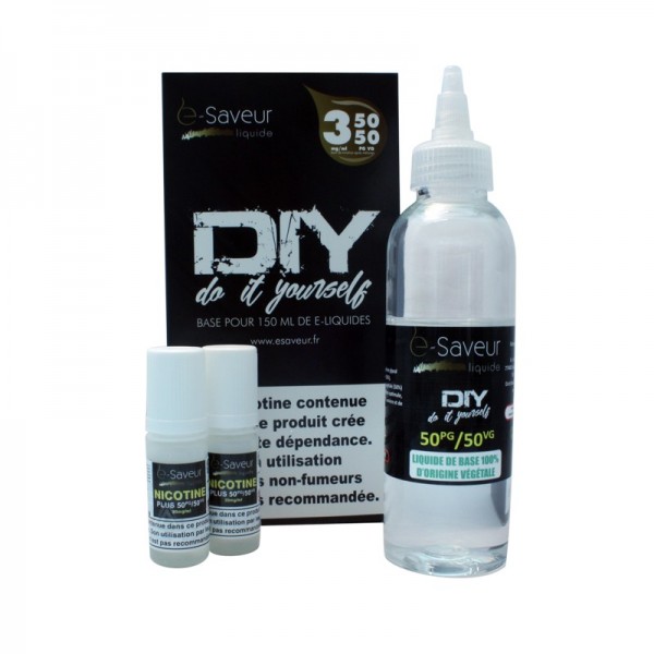 Pack DIY E-Saveur PGVG 50/0 Nicotine 3 mg/ml