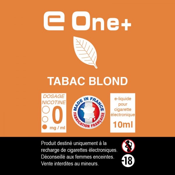 E-liquide Arôme TABAC Blond PACK DE 3