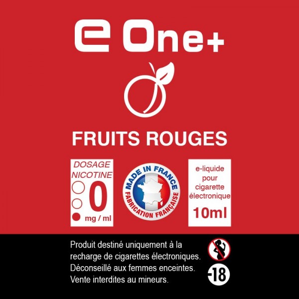 E-liquide Arôme fruit rouge PACK DE 3 FLACONS