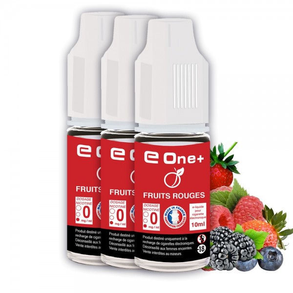 E-liquide Arôme fruit rouge PACK DE 3 FLACONS