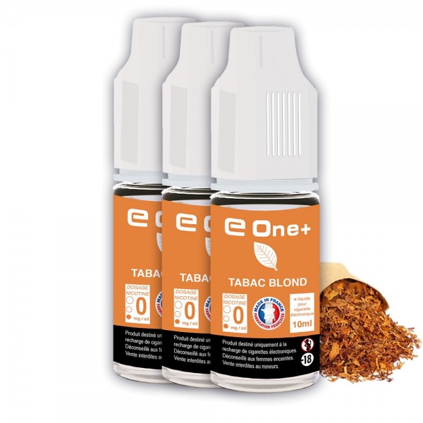 E-liquide Arôme TABAC Blond PACK DE 3