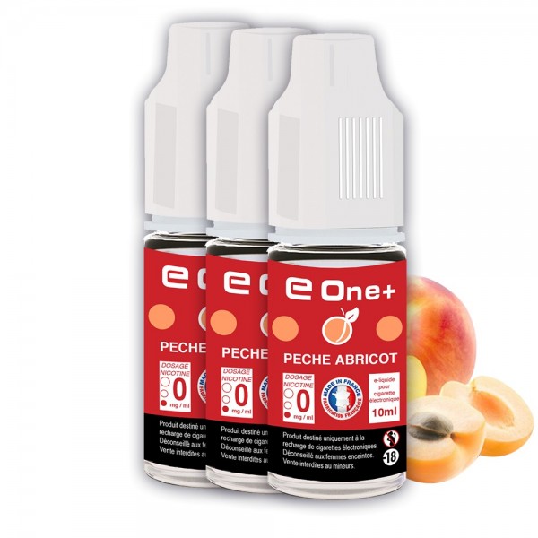 E-liquide Arôme Pêche Abricot PACK DE 3 FLACONS