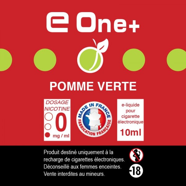 E-liquide Arôme Pomme Verte x1 flacon 10 ml